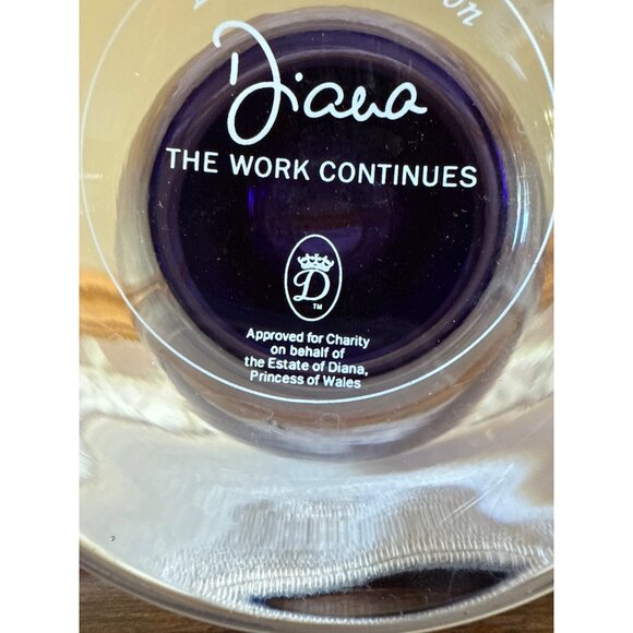 Limited Edition Princess Diana Charity Vase The Work Continues Amethyst Glass - Picture 5 of 15